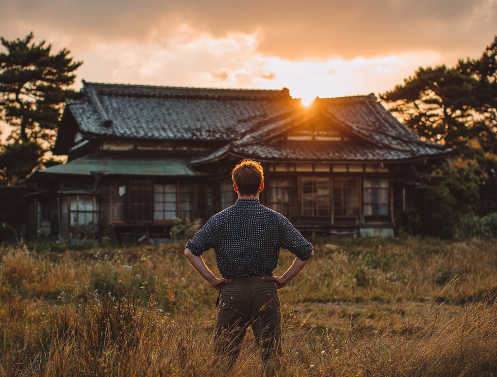 luketokyo_A_man_with_his_hands_on_his_hips_back_to_the_camera_f