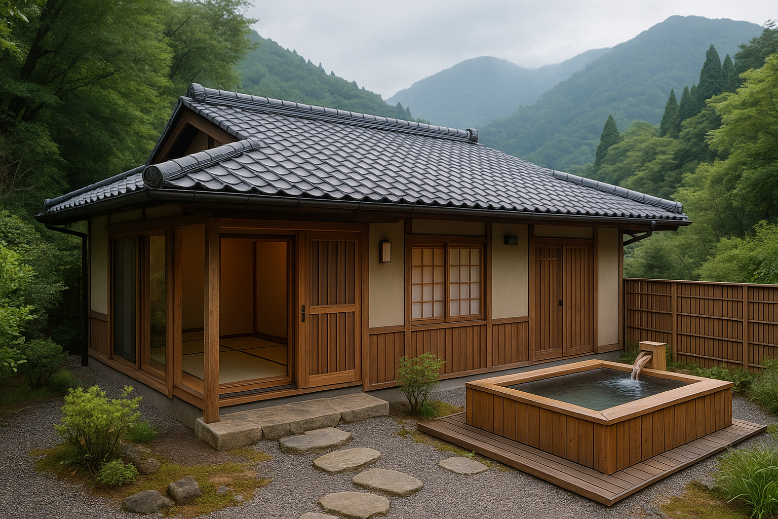 House in Hakone with Onsen water